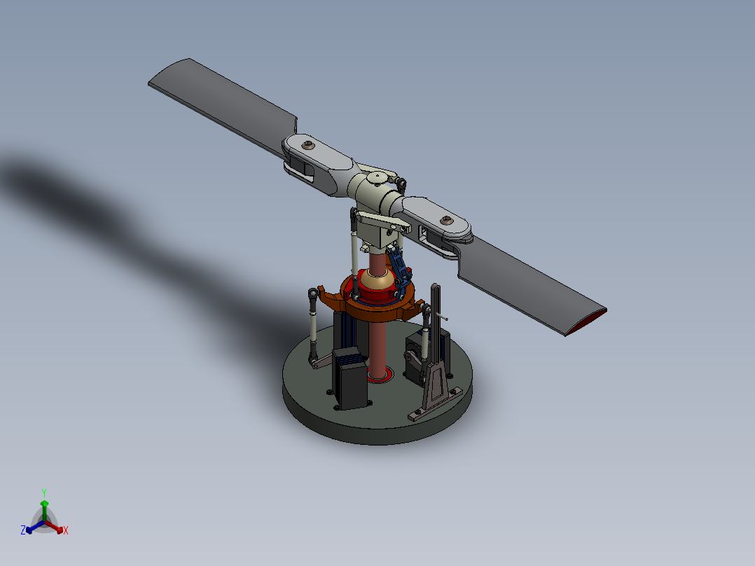 转子组件正等轴测图