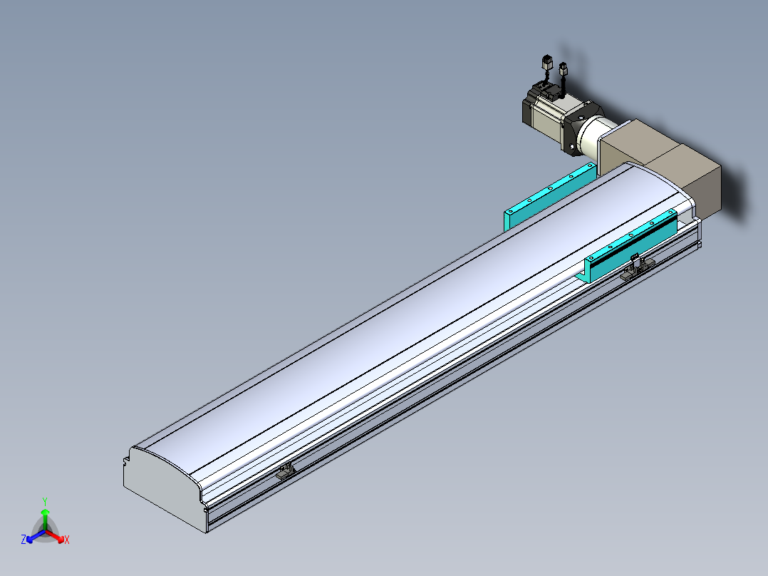 同步带滑台-半封闭B22-L100-C-S900-L-P75-D3-N5