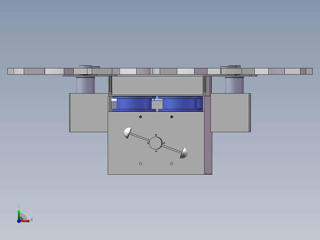 高压线除冰机前视图