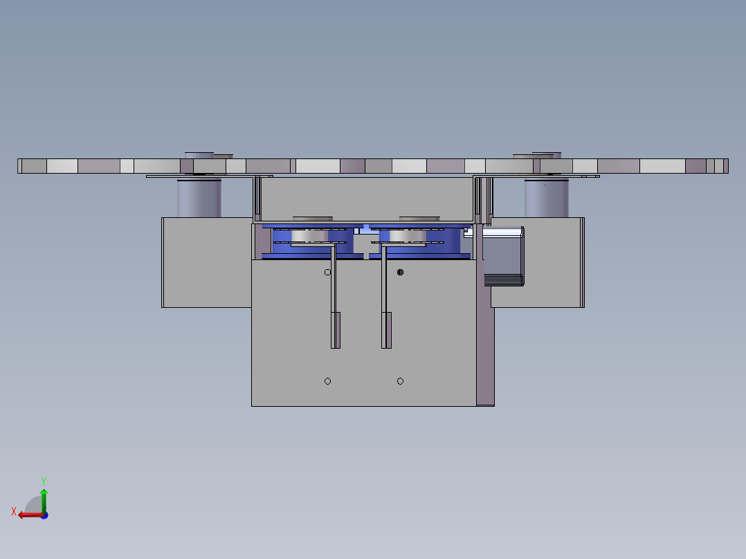 高压线除冰机后视图