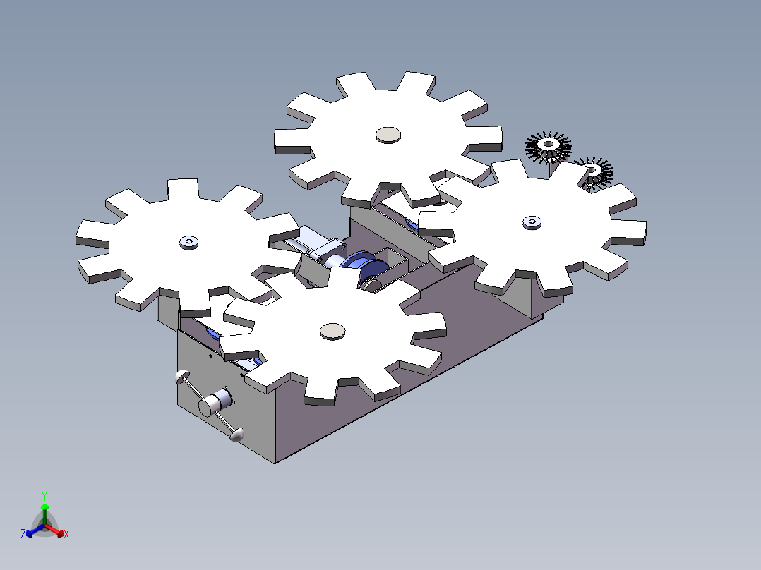 高压线除冰机正等轴测图