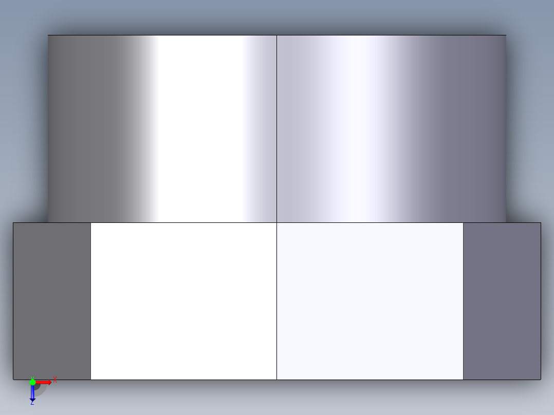 22RFV (B) 减速器与BSP的阳螺纹端（R）和BSP螺纹母端（R1降低）俯视图