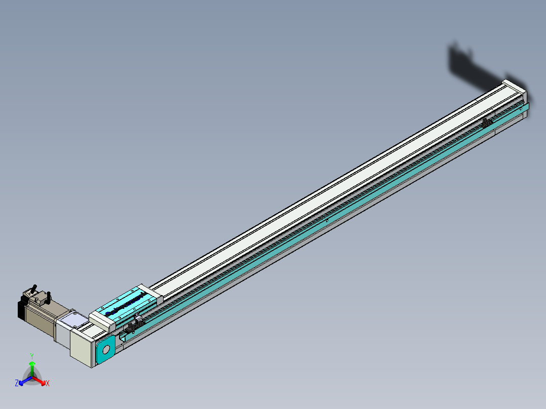 欧规系列-LB6A-L130-S1050-BR-ZP40-C3正等轴测图
