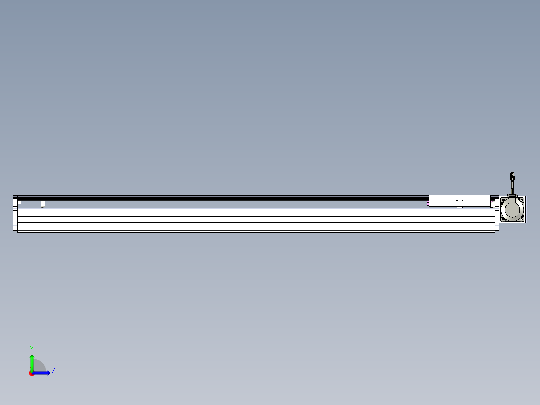 东锦同步带传动-直线滑台模组DH210B-L150-S1300-BL-P750W-C3.STEP左视图