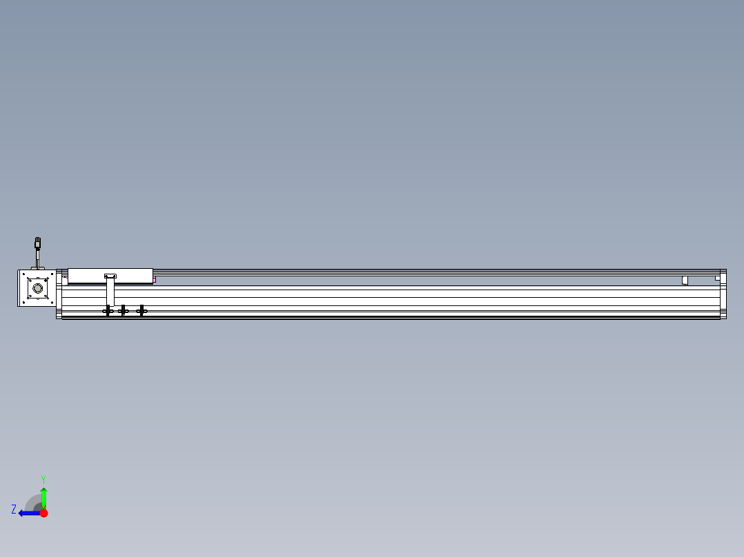 东锦同步带传动-直线滑台模组DH210B-L150-S1300-BL-P750W-C3.STEP右视图