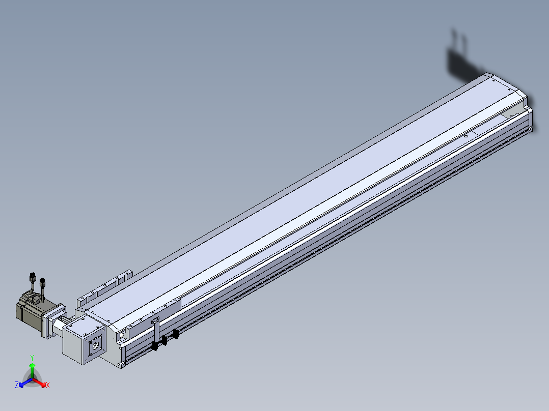 东锦同步带传动-直线滑台模组DH210B-L150-S1300-BL-P750W-C3.STEP正等轴测图