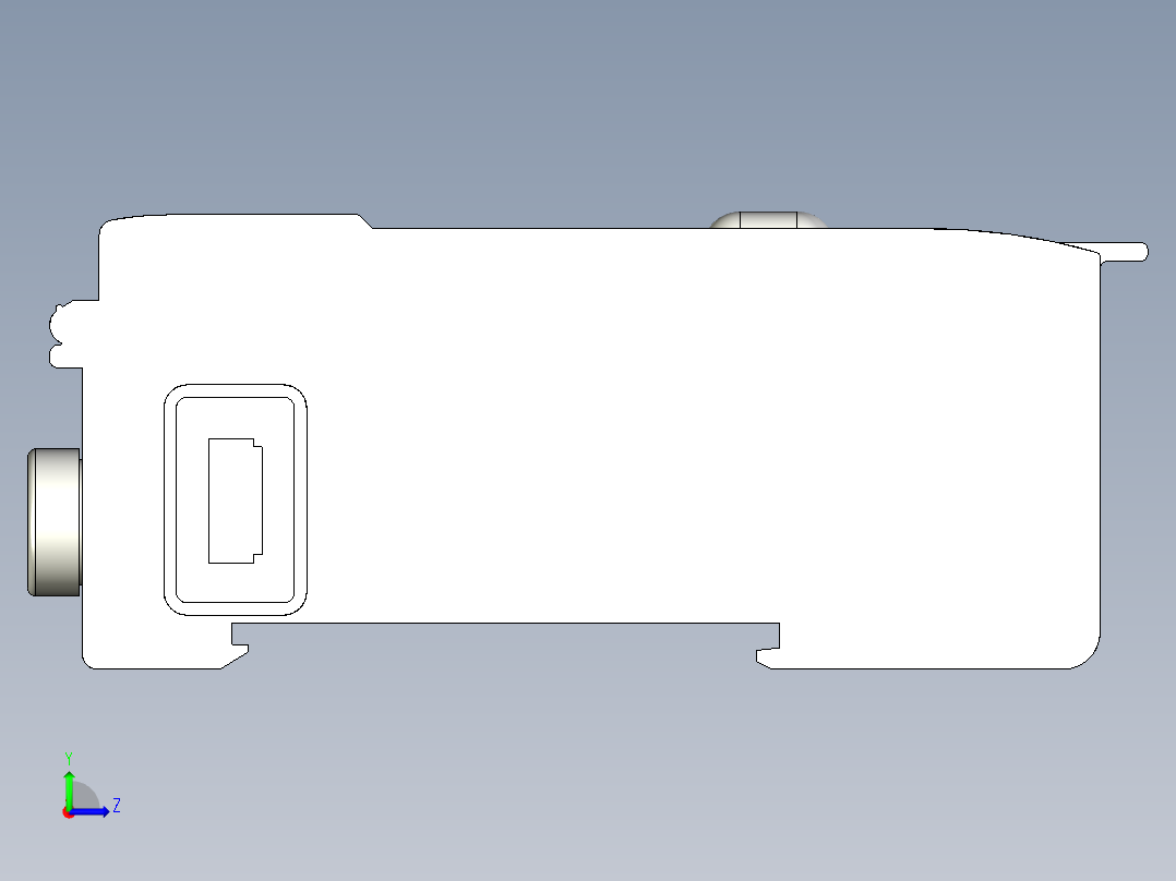基恩士LV-20(A)_kc图纸模型左视图