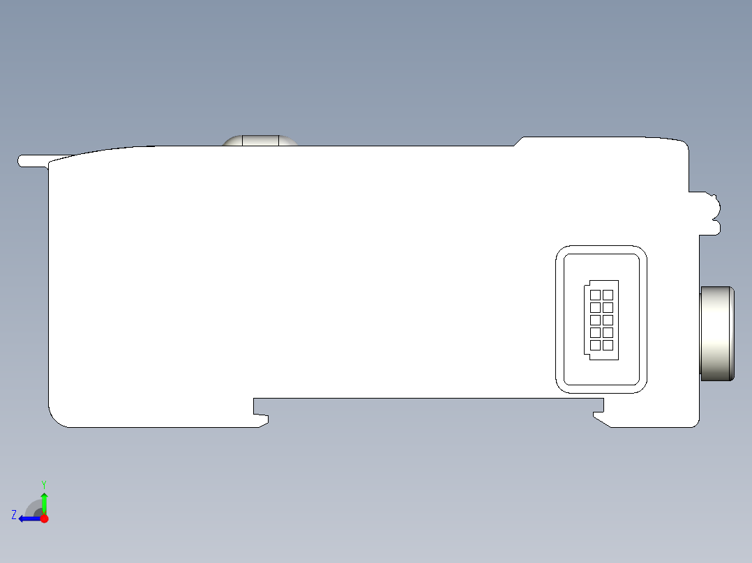 基恩士LV-20(A)_kc图纸模型右视图