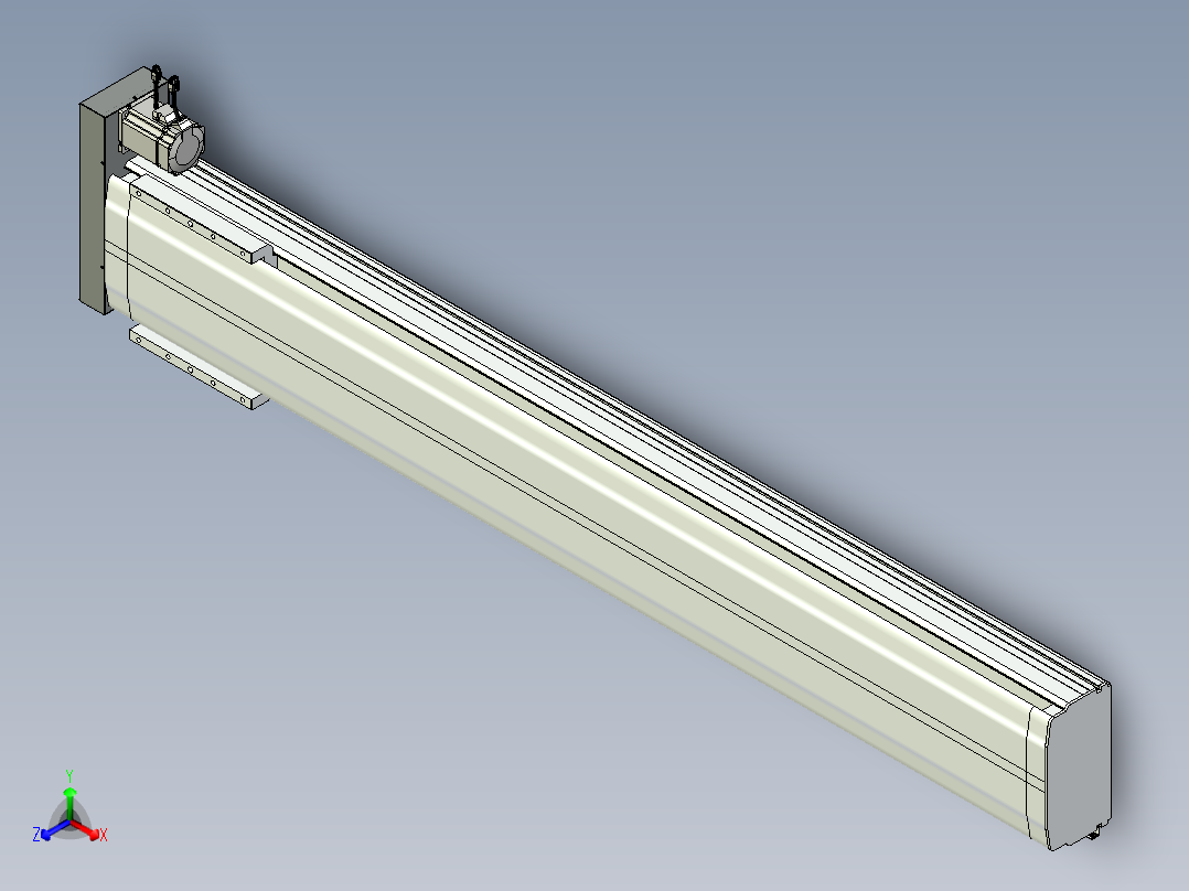 VF丝杆传动-一般环境VF27-Lxx-C-S1700-BR-ZP75-D3正等轴测图
