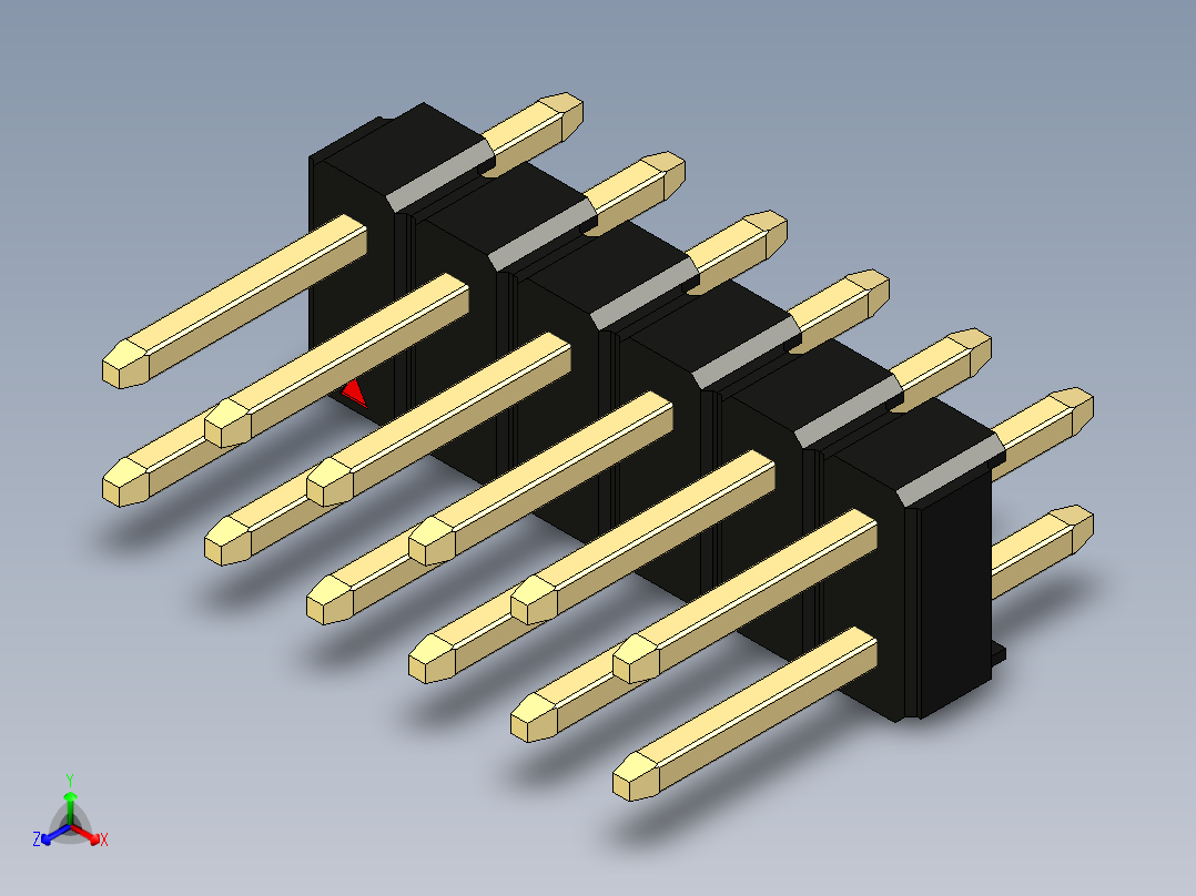 彩色公头100mil（2.54mm）系列-DS1021_black_2x06p_100mil_Type1_rev1.0