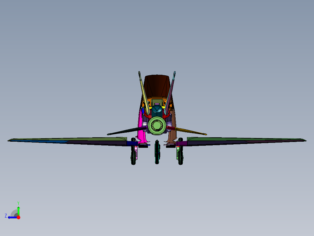 混合动力飞行摩托右视图