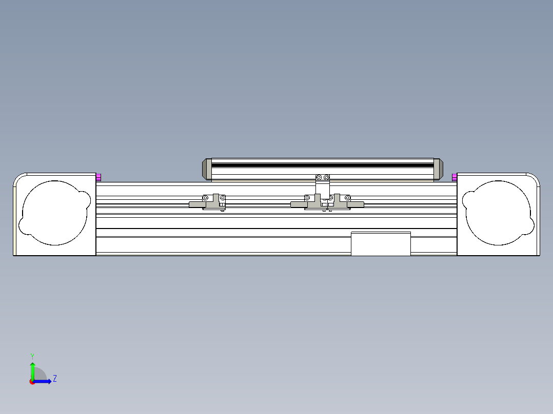 同步带滑台-欧规B8H-L176-S100-L-ZP40-D3-N5左视图