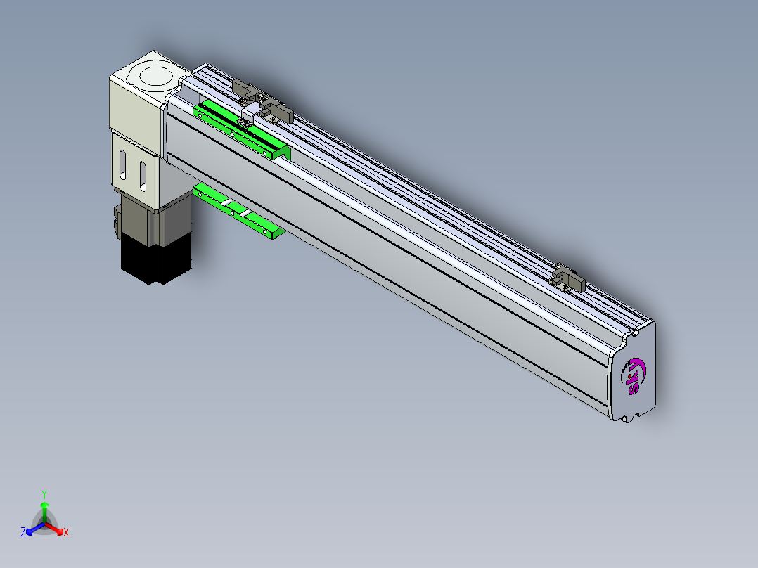 同步带滑台-半封闭B10-L90-S400-L-P40-D3