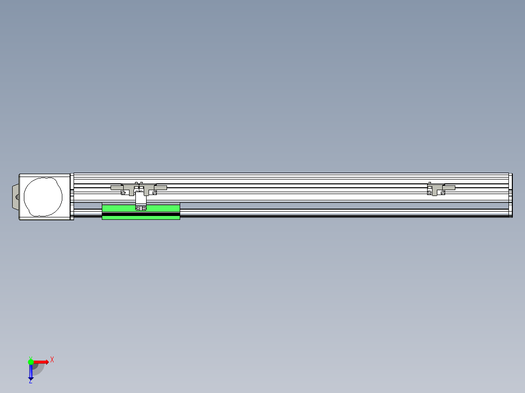同步带滑台-半封闭B10-L90-S400-L-P40-D3俯视图