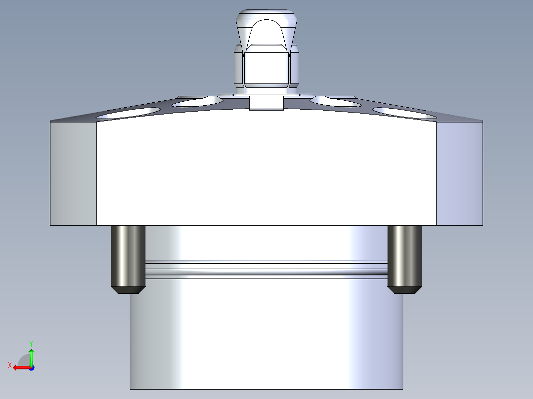 KOSMEKSFH1080-G多系列多零件图纸模型后视图