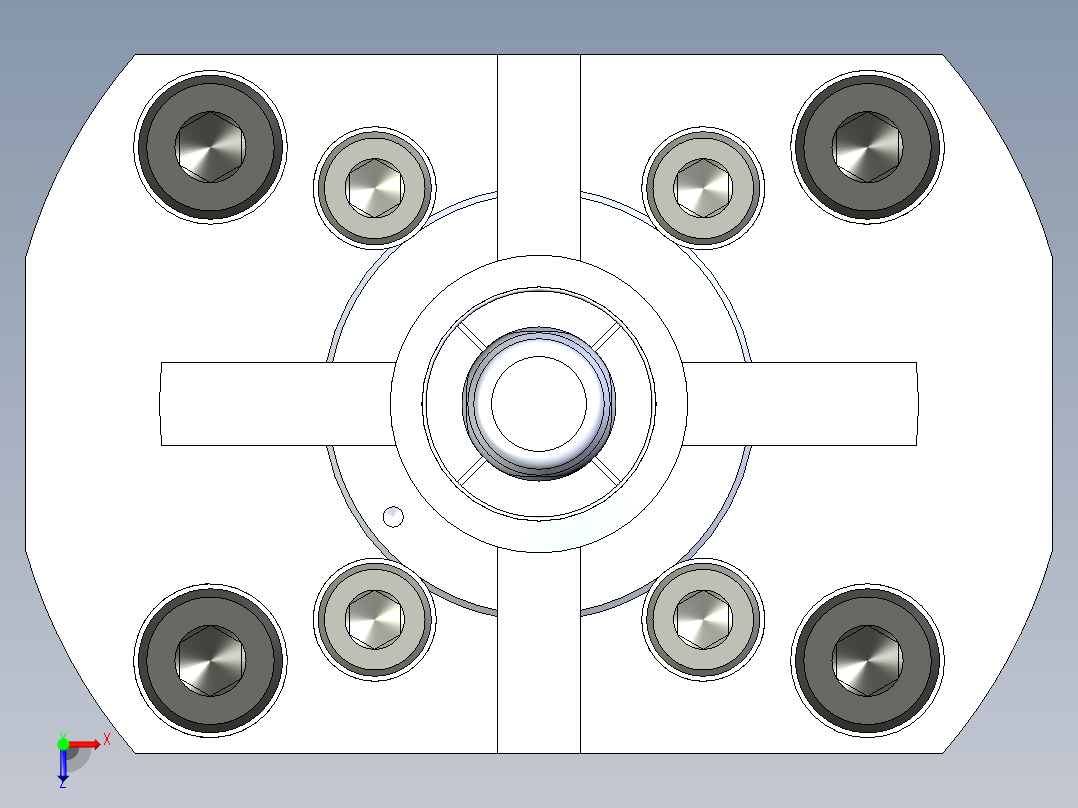 KOSMEKSFH1080-G多系列多零件图纸模型俯视图