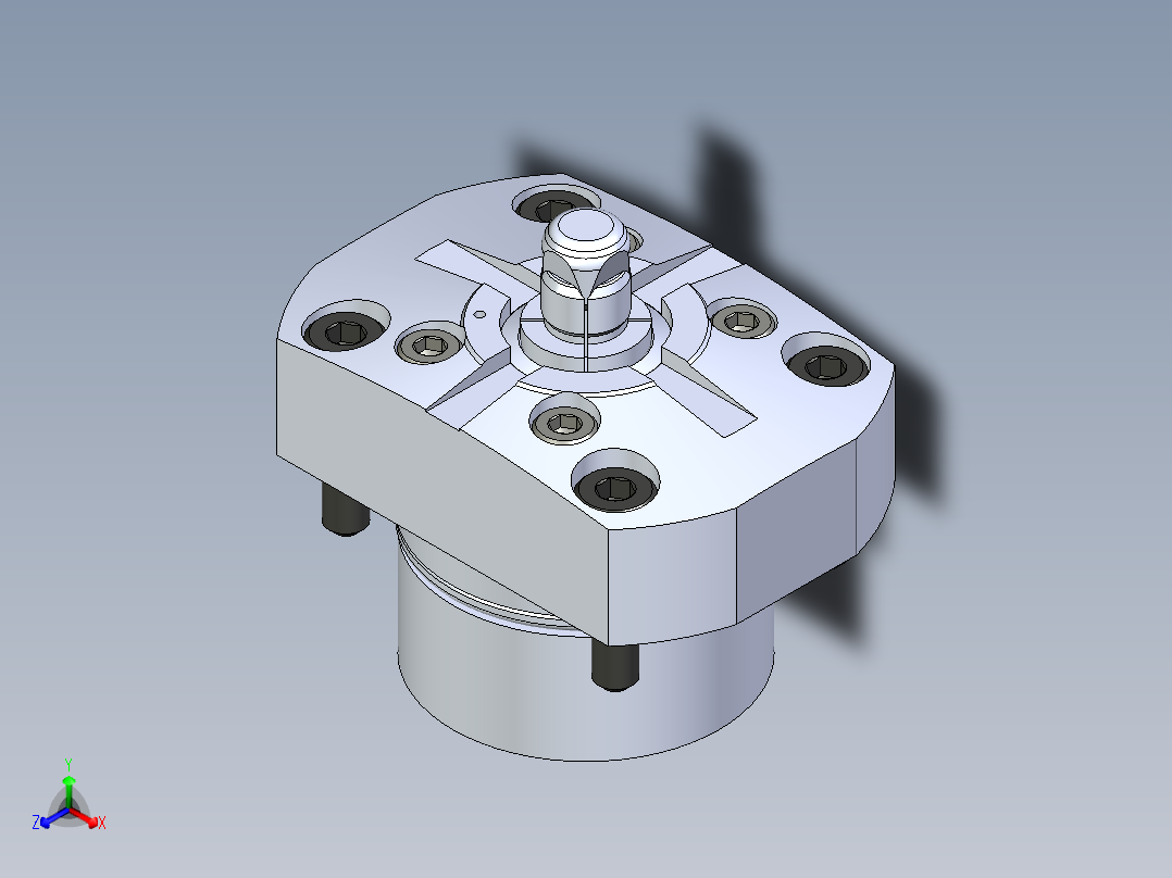 KOSMEKSFH1080-G多系列多零件图纸模型正等轴测图