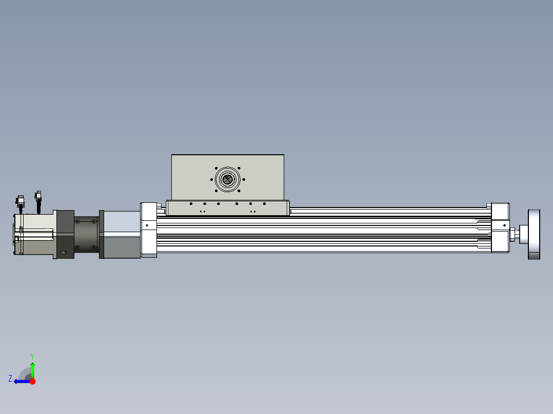 威洛博直线电机模组EB8ZR-L200-S420-RZP75B5K-ZP755K-MS3右视图