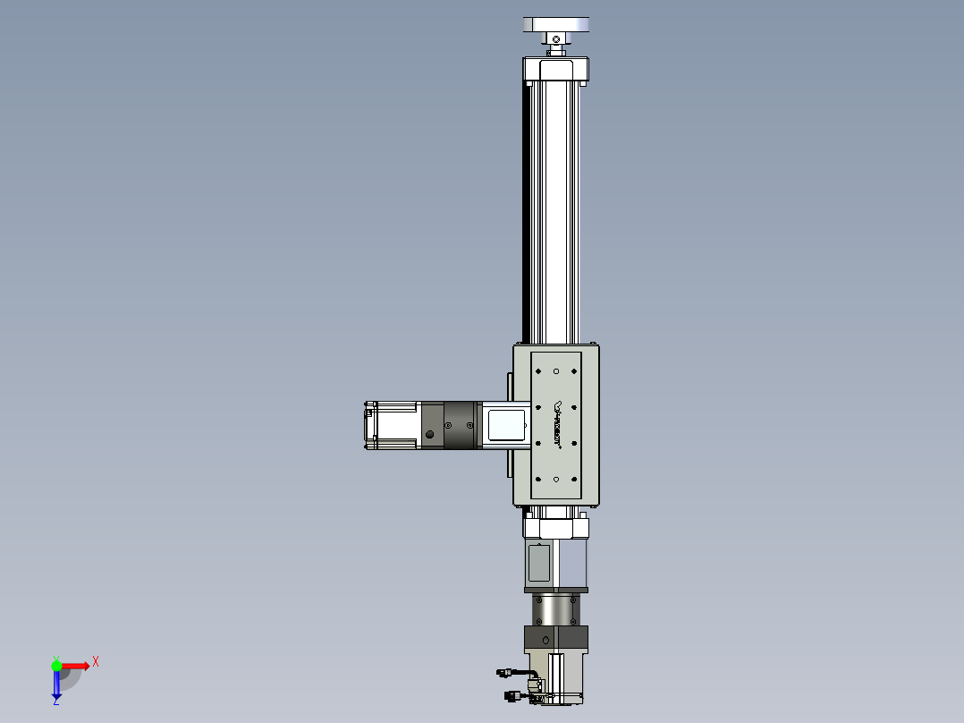 威洛博直线电机模组EB8ZR-L200-S420-RZP75B5K-ZP755K-MS3俯视图