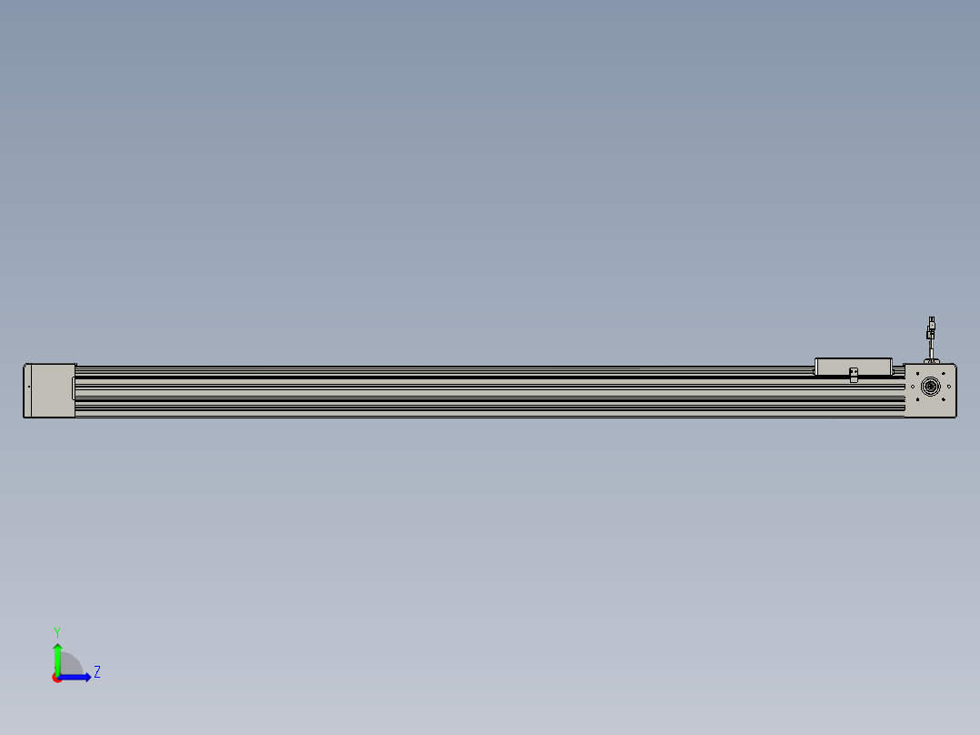威洛博直线电机模组EB8-L200-S1400-L-P75-MS3左视图