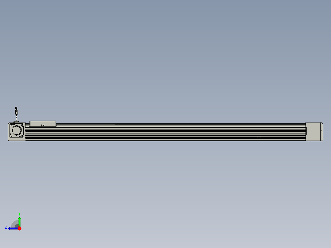 威洛博直线电机模组EB8-L200-S1400-L-P75-MS3右视图