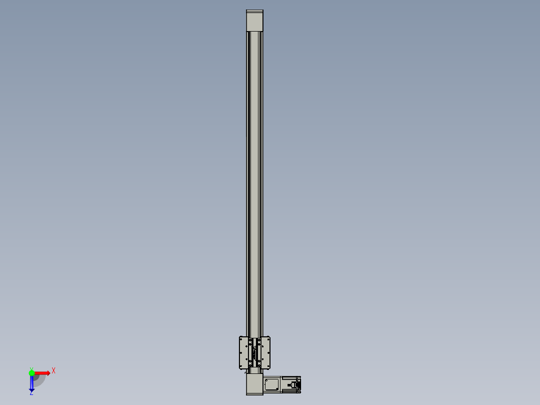 威洛博直线电机模组EB8-L200-S1400-L-P75-MS3俯视图
