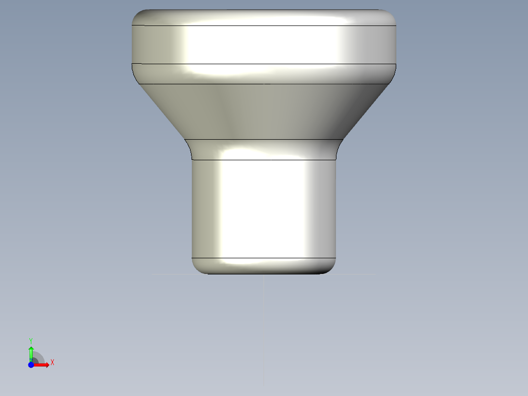 KK把手(不銹鋼)-3D多系列多零件图纸模型前视图