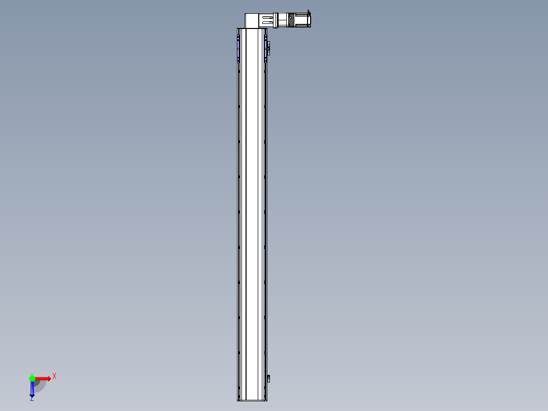 同步带滑台-半封闭B17-L100-S1850-R-P75-D3-N3俯视图
