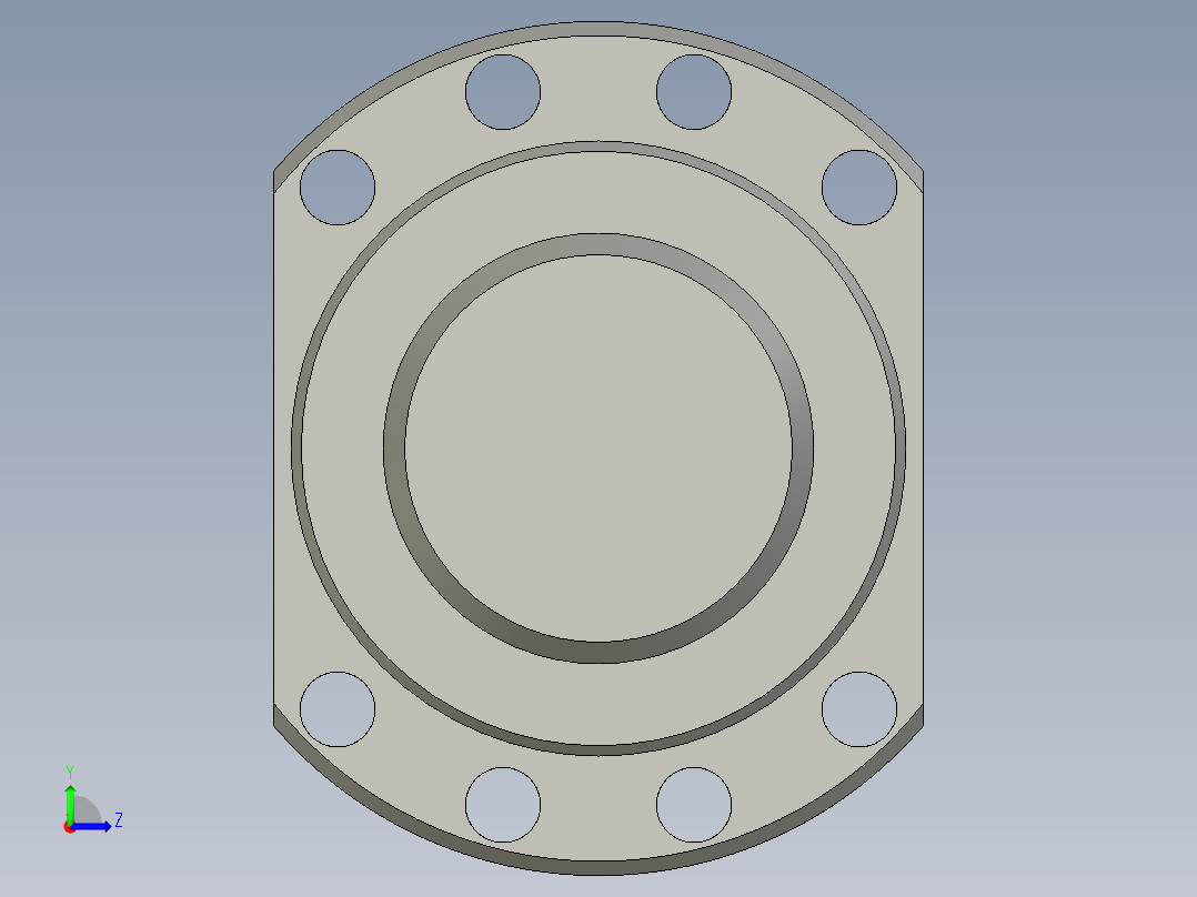 THKDIN标准滚珠丝杠3D模型IGS格式左视图