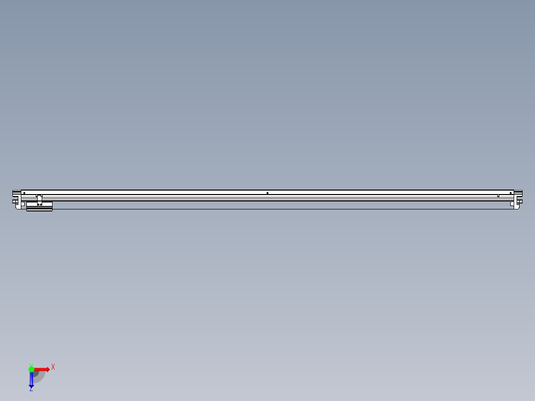 威洛博VL系列3d模型模组VL17E1Y-S1950俯视图