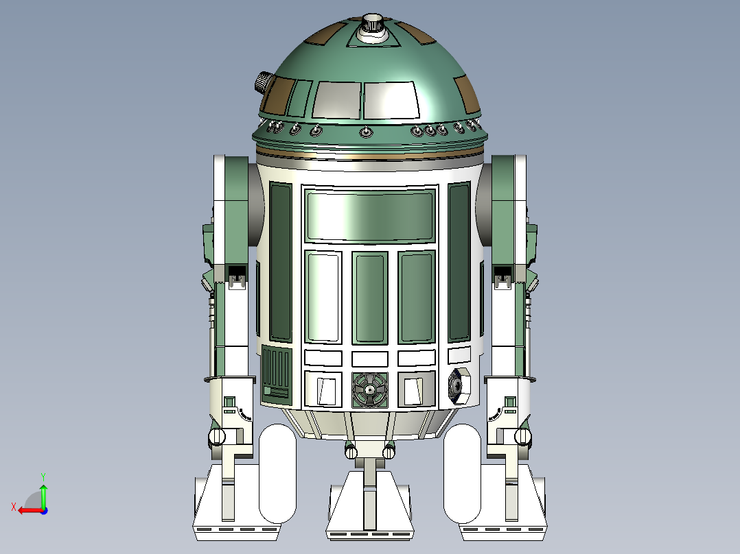 机器人包含R9V1 Droid配置器后视图
