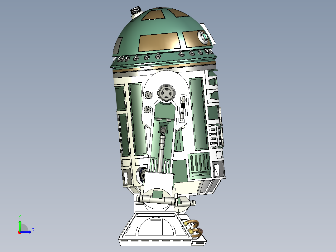 机器人包含R9V1 Droid配置器左视图