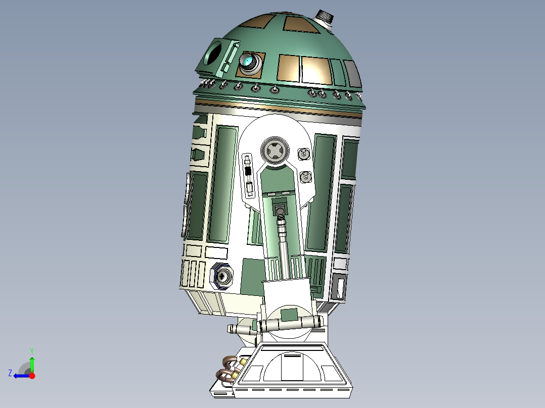 机器人包含R9V1 Droid配置器右视图