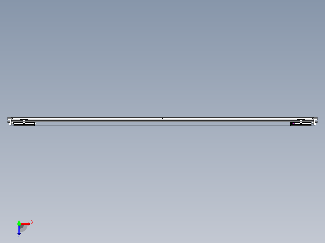 威洛博VL系列直线电机模组-2VL14S3-S2550俯视图