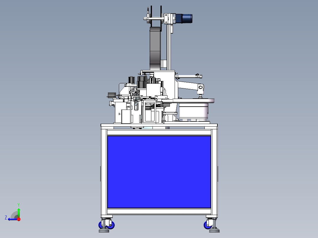 集冲模、装配和检测于一体的装配机sw19可编辑右视图
