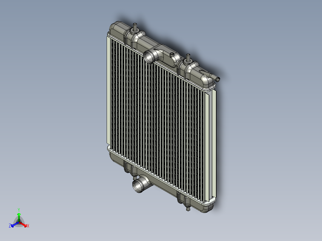 散热器正等轴测图