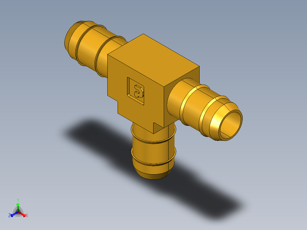 工业通用螺蚊管倒齿式工业硬管接头Union Tee 224-6