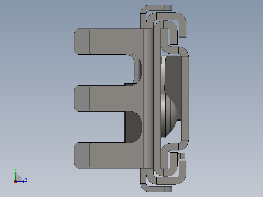 370毫米导轨左视图