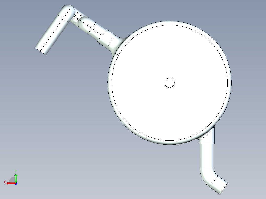 冲击式水轮机5后视图