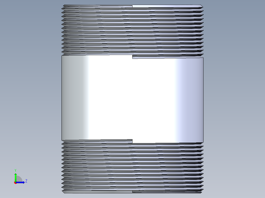 CPVC管件33-Sch80_Nipple_MPTxMPT_9861-426_4in x 6in左视图