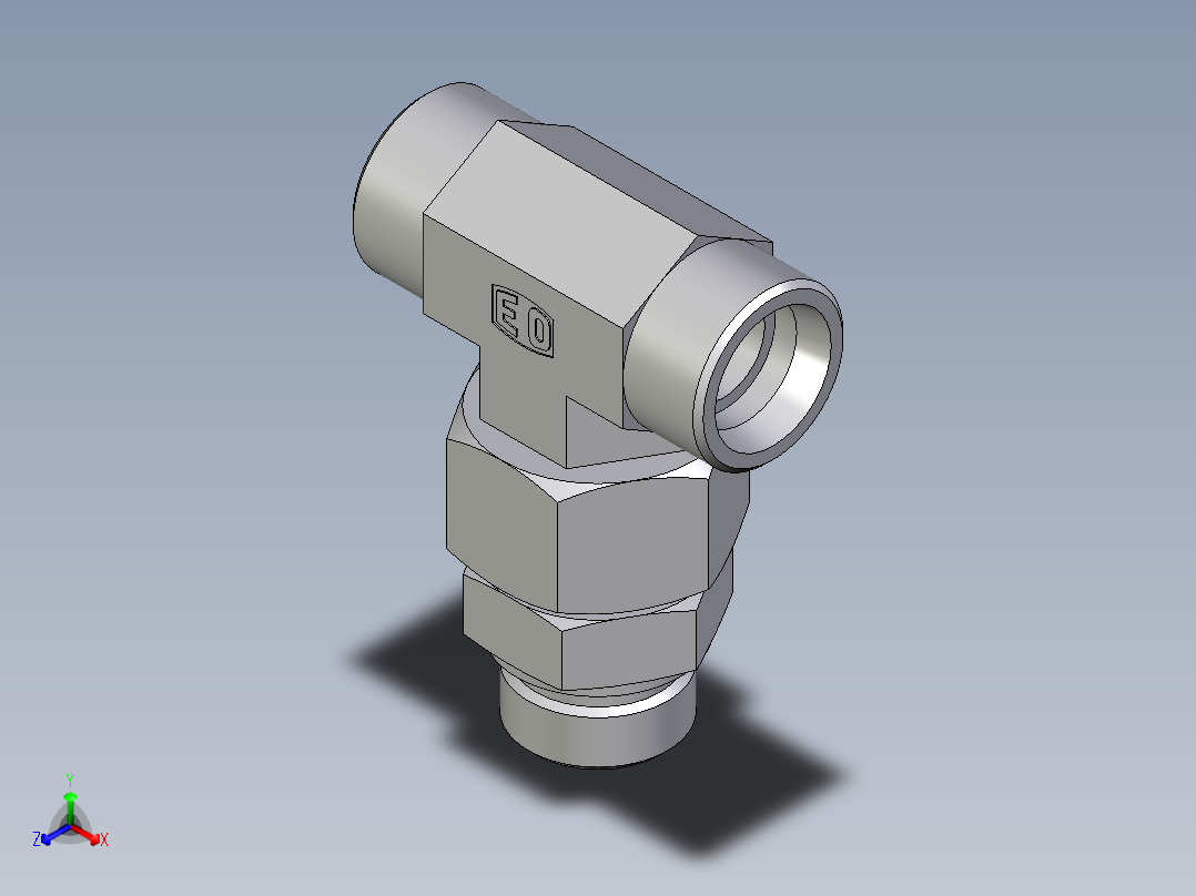 卡套式工业通用硬管接头EO_Assembled_adjustable_standpipe_branch_tee_EVT25SROMD71