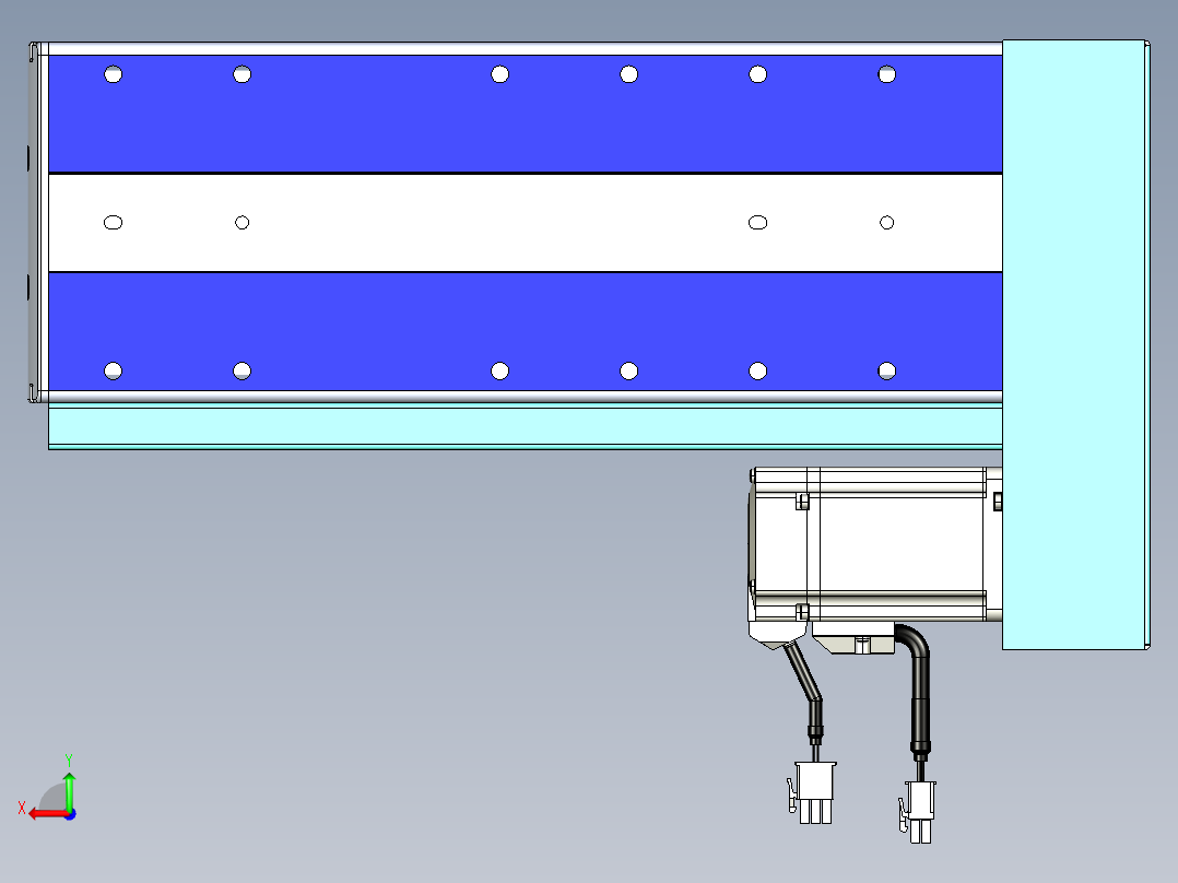 VF丝杆传动-一般环境VF14-Lxx-C-S100-BL-ZP40-C3后视图