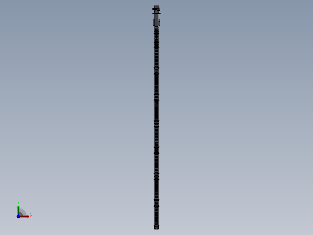 金属型铰链式带式输送机前视图