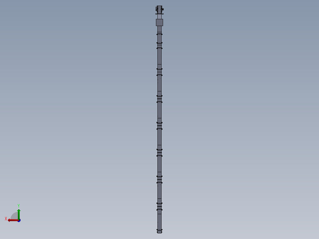 金属型铰链式带式输送机后视图