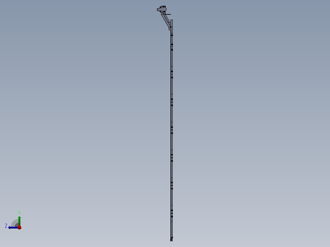 金属型铰链式带式输送机右视图