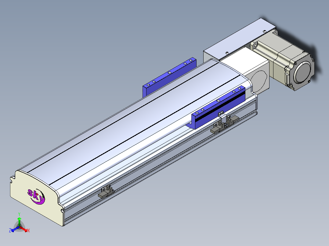 同步带滑台-半封闭B17H-L50-S350-L-P75-D3