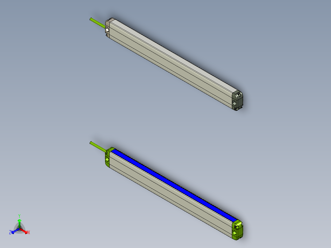 安全_区域传感器H2TLS1220_3D正等轴测图