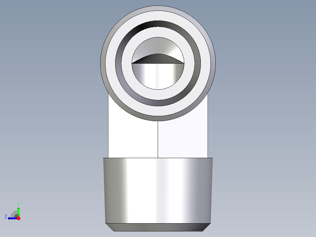 卡套式工业通用硬管接头EO_Male_stud_elbow_WE14SM71X右视图