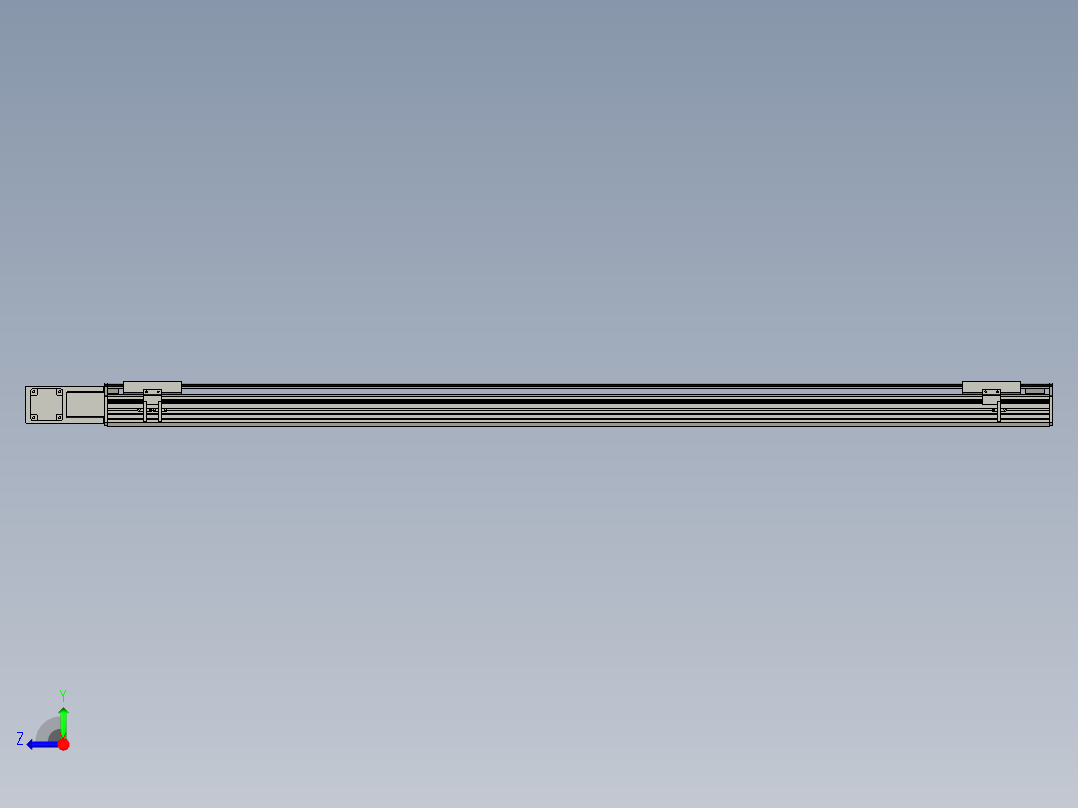 直线模组WG-LHB12-S1550-BL设计图纸右视图