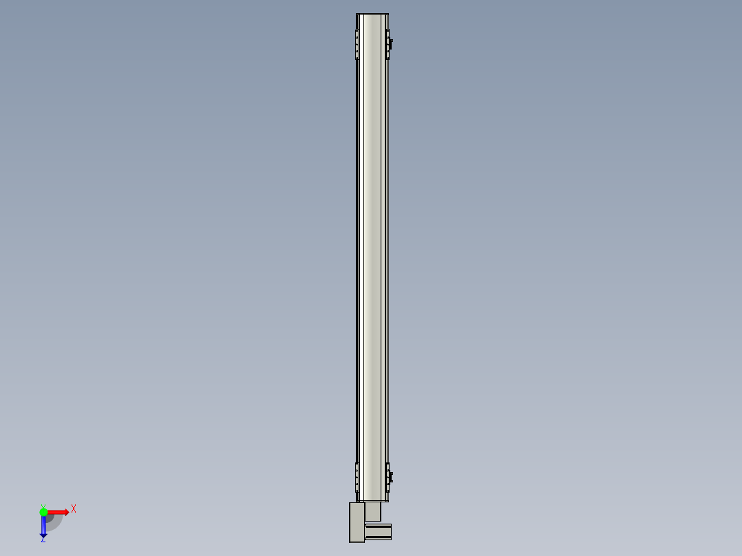 直线模组WG-LHB12-S1550-BL设计图纸俯视图